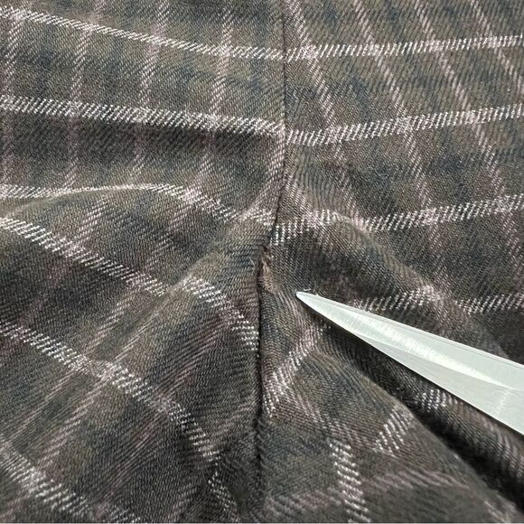 Loft High Waist Skinny Work dressy formal preppy pants Plaid 6P dark academia - Picture 9 of 11